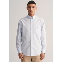 GANT Reg Gingham Langarmhemd Light Blue L