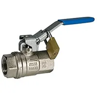 Riegler Sicherheitskugelhahn abschließbar o. Entlüftung., MS vern. Rp 1/2