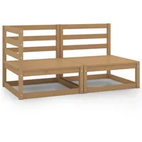VidaXL Garten-Lounge-Set 2-tlg. honigbraun Kiefer
