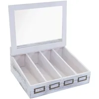 MCW Aufbewahrungsbox MCW-C25, Teebox Schmuckkästchen Kiste, Paulownia 17x37x33cm ~