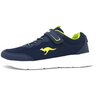 KangaROOS Kl-Rise Ev Sneaker, Dk Navy Lime, 28 EU