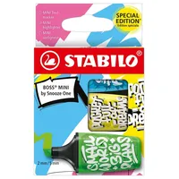 Stabilo Textmarker BOSS MINI 3er Set blau, gelb, grün