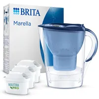 Brita Wasserfilter Kanne Marella blau (2,4l) inkl. 3x MAXTRA