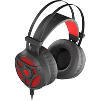 GENESIS Neon 360 (Kabelgebunden), Gaming Headset, Schwarz, Rot