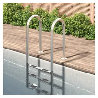VidaXL Pool-Leiter 54x38x158 cm Edelstahl 304