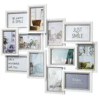 Kobolo Bilderrahmen Collage Holz weiß/grau 10x15 cm 12 St.