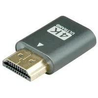 Value 14993447 HDMI EDID Emulator Schwarz