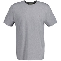GANT Reg Shield Kurzarm-T-Shirt Grey Melange S