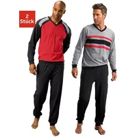 LE JOGGER le jogger® Pyjama, (Packung, 4 tlg., 2