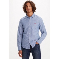 Levi's Battery Housemark Slim Langarmhemd Navy Peony XL