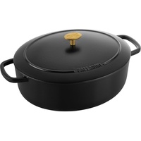 Staub Bellamonte Bräter 31 cm oval schwarz