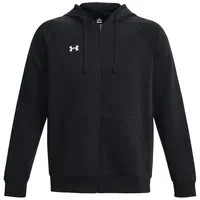 Under Armour Rival Fleece Kapuzenjacke Herren Schwarz/Weiß L
