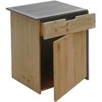 Mendler Kommode HWC-L76, Nachttisch Beistelltisch, Industrial Massiv-Holz MVG-zertifiziert 60x50x40cm,
