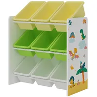 [en.casa] Kinderregal, Muxía - Dinosaurier Motiv