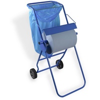 SEMYtop Bodenständer mit Müllsackhalterung |für Putztuchrollen bis 40 cm