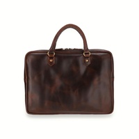 Buckle & Seam Businesstasche Cali Dot Laptopbag Brown