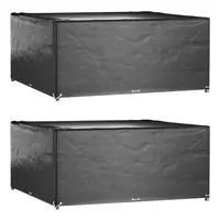 VidaXL Gartenmöbel-Abdeckungen 2 Stk. 16 Ösen 205x205x90cm Quadratisch