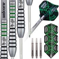 Unicorn Information System Unicorn Contender Darts, Grün/Silber, 23 g
