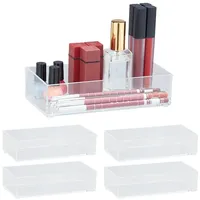 Relaxdays 5 x Schubladen Organizer, Make Up, Schmink- u.