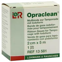 EurimPharm Arzneimittel GmbH Opraclean Mullbinde z.Tampon.m.Jodoform 2 cmx5 m