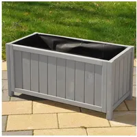 Dazikemo Pflanzkasten / Pflanztrog grau 75 x 35 x