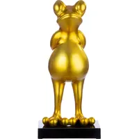 Casablanca by Gilde Gilde Skulptur Frosch Frog goldfarben metallic,