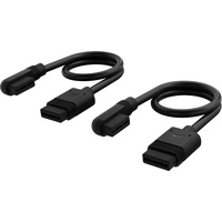 Corsair iCUE LINK Kabel, 90° gewinkelt, 200mm, schwarz, 2er-Pack