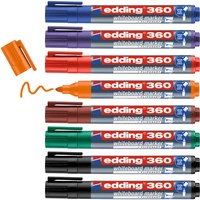Edding 360 Whiteboard-Marker farbsortiert 1,5 - 3,0 mm, 8