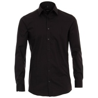 Venti Businesshemd VENTI Businesshemd uni schwarz 44