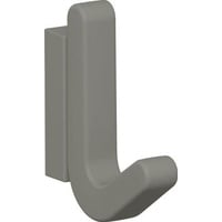 Hewi Einzelhaken Ser.477 matt,elastisch Ku.(TPU) 95 felsgrau H.68mm HEWI