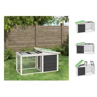 VidaXL Kaninchenstall 100,5 x 54 x 55 cm grau