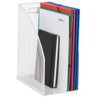 Relaxdays Stehsammler Metall Weiß