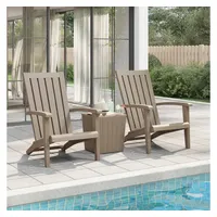 VidaXL Adirondack-Gartenstühle 2 Stk. Hellbraun Polypropylen
