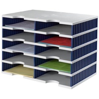 Styro Grundeinheit styrodoc duo 10 Fächer Farbe grau/blau