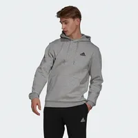 Adidas Herren Essentials Fleece Hoodie, Medium Grey Heather /