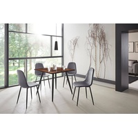 Hela »Mira«, (Set, 5 tlg.), verschiedene Farben/Dekore, Stuhl Samtvelour