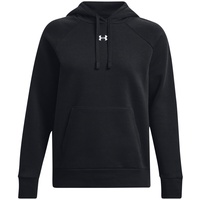 Under Armour Rival Fleece Hoodie Damen 001 black/white 44