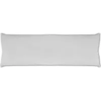 BestLivings Seitenschläfer Kissenhülle 40x140cm + Premium Kissen hellgrau