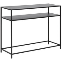 Actona Konsolentisch schwarz, Metall 100x79x35 cm, Reach, Wohnzimmer, Wohnzimmertische,