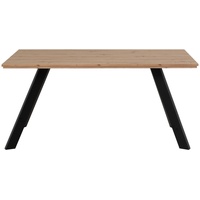 MID.YOU Esstisch Schwarz, Eiche Artisan, Holzwerkstoff, rechteckig, eckig, 90x72.5x160