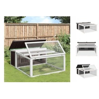 VidaXL Kaninchenstall 117,5 x 97 x 47,5 cm grau