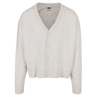 URBAN CLASSICS Eco Mix Boxy Strickjacke Light Grey XL