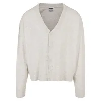 URBAN CLASSICS Eco Mix Boxy Strickjacke Light Grey L