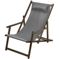 GreenBlue Green Blue GB283 Premium Liegestuhl mit Kopfkissen und