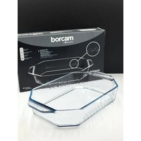 Pasabahce Borcam Premium Auflaufform Rechteckig, hitzebeständig, Backform hitzebeständig, Familienessen