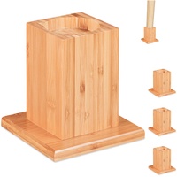 Relaxdays Möbelerhöher 4er Set, Erhöhung um 14 cm, für