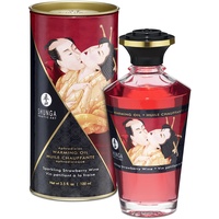 Shunga Aphrodisiac Warming Oil - Wärmendes Massageöl - Erdbeerschaumwein