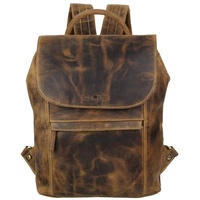 GREENBURRY Vintage City Rucksack Leder 35 cm Braun