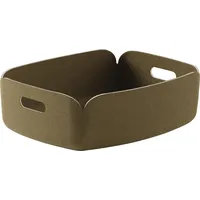 Muuto Restore Aufbewahrungskorb 31 cm, niedrig khaki