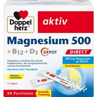 Queisser Doppelherz Magnesium 500 + B12 + D3 Depot